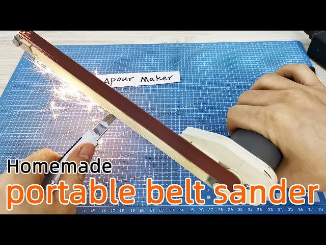 How to make a portable belt sander with DC motor