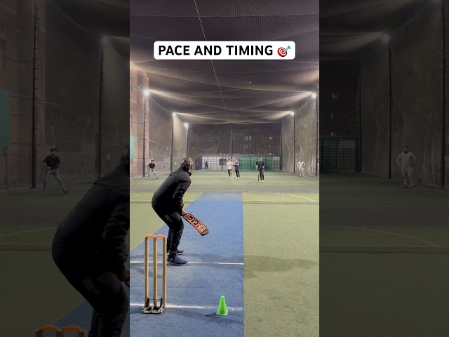 Bowler Pace And Batsman Timing 🎯 Cricket Bowling Speed Balls To Batting Shots 🏏 #cricket #shorts