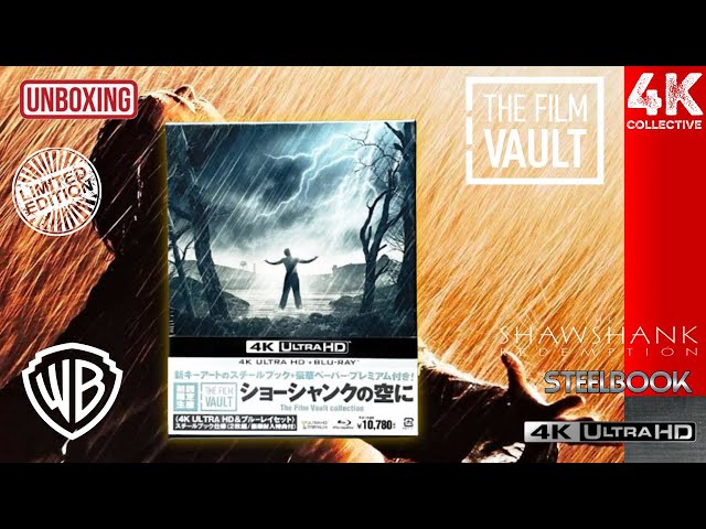 Japan The Film Vault - The Shawshank Redemption 4k UltraHD Blu-ray steelbook Edition Unboxing