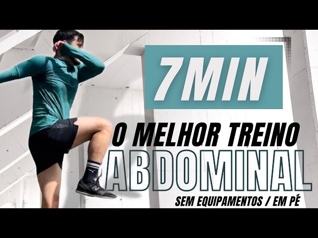 Treino HIIT ABDOMINAL em PÉ | 7 minutos para SECAR e DEFINIR | INICIANTES