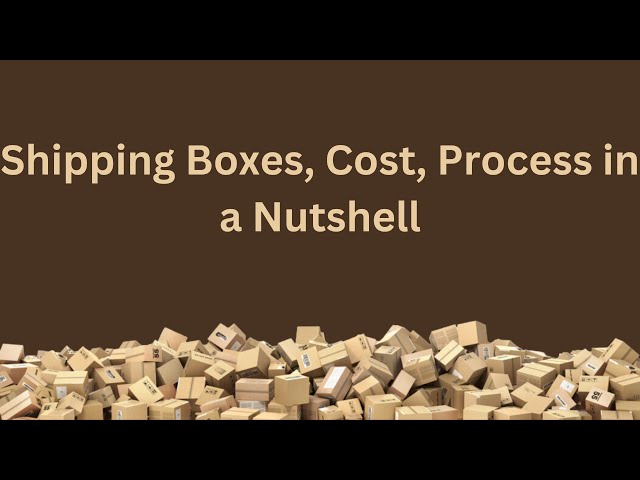 4/20 Shipping Boxes, Cost, Process in a Nutshell