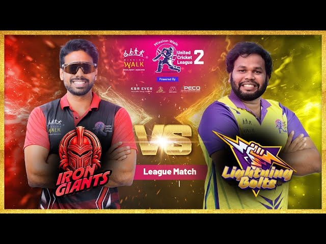 Iron Giants 🆚 Lightning Bolts | Mission Walk UCL Season 2 | UCL2 | United Cricket League hyderabad