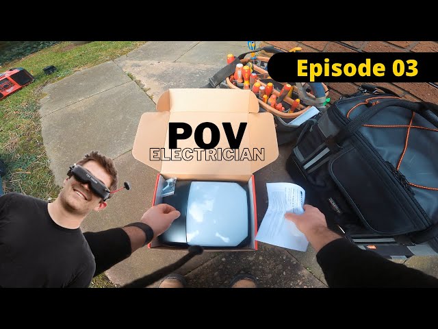 Ep 03: POV You're an electrician! | FPV view of installing an outside light