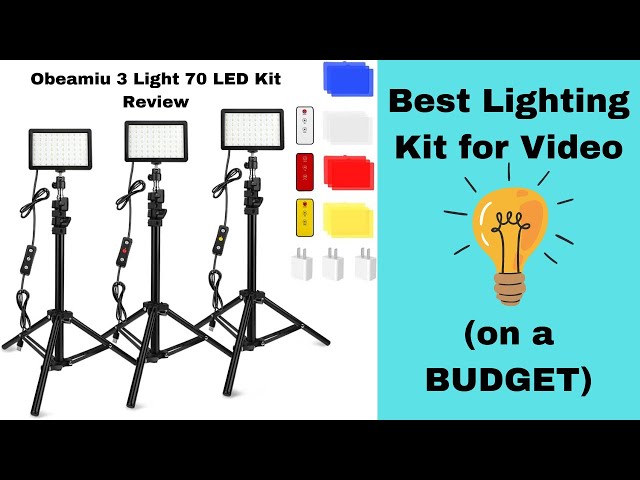 Best Lighting Kit For Video [on a BUDGET] | Obeamiu 70 LED Light Review 💡🎥💡