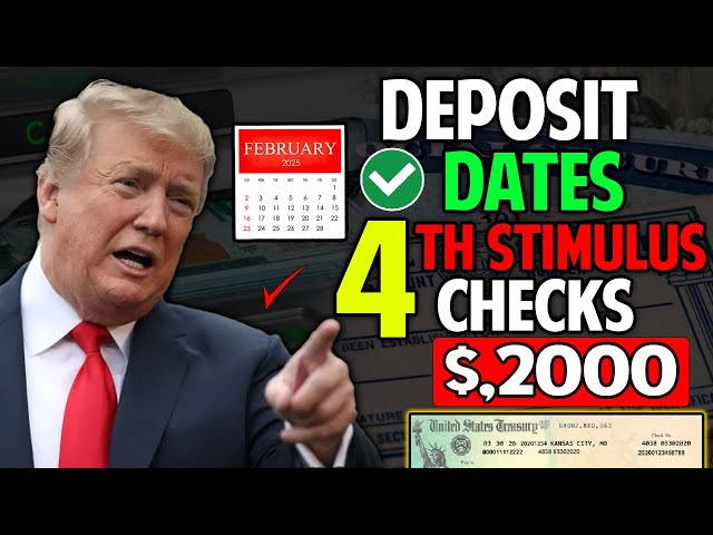 IRS: FINAL DEPOSIT DATES ANNOUNCED - $2,000 4TH STIMULUS CHECK HITTING ACCOUNTS THIS MONDAY FOR ALL!