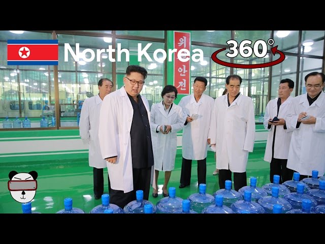 🇰🇵360° Inside North Korea: Water Bottling Plant | Nampo, North Korea