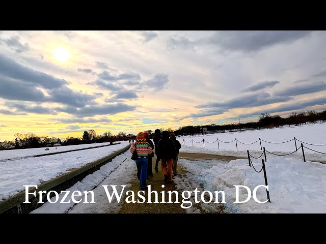 Frozen Washington DC | A Scenic Drive Through the Nation's Capital in Winter