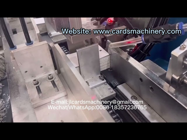 PK54-55 Automatic Paper Tag Card Cutting&Collating Machine Equip With Punch Hole