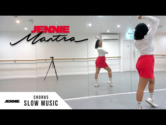 JENNIE - 'Mantra' - Dance Tutorial - SLOW MUSIC + MIRROR (Chorus)