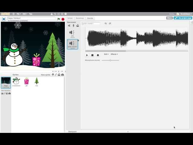 Hour of Code: Adding Background Sound