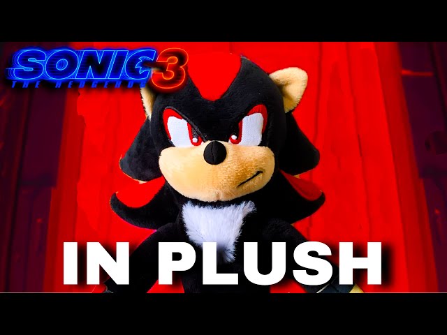 Shadow Escapes Prison- Sonic The Hedgehog 3 IN PLUSH