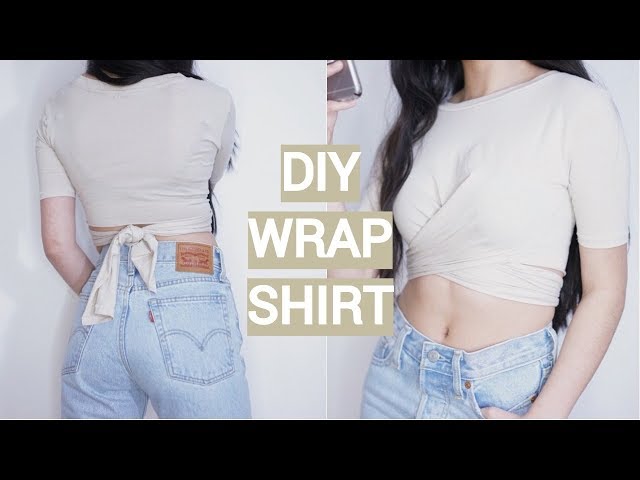 DIY WRAP T SHIRT FROM MEN'S TOP | THATTOMMYGIRL