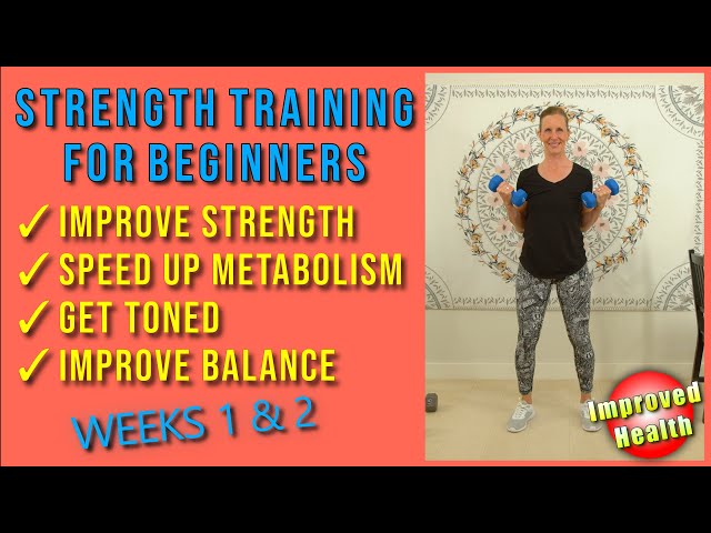 STRENGTH TRAINING for BEGINNERS | Build strength, get toned & speed up metabolism!