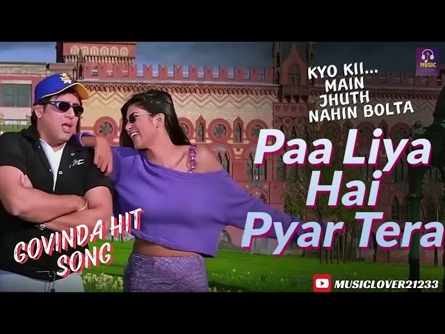 Paa Liya Hain Pyar Tera Audio | Kyo Kii Main Jhuth Nahin Bolta | Udit N, Alka Y | Govinda | Sushmita