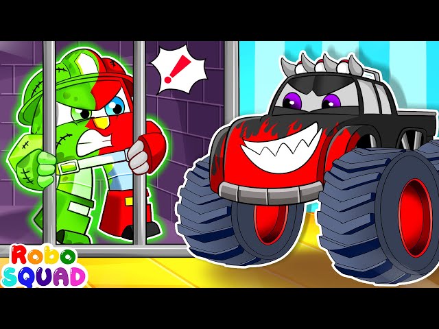 Zombie Dance Song 🧟 Monster in the Dark | Nursery Rhymes | RoboSquad Kids Songs