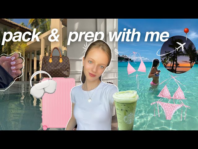 PACK AND PREP WITH ME 🏝️😻 | *selfcare | *productive