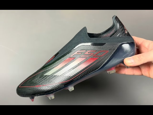 adidas F50 Elite Laceless FG Stealth Victory - Core Black/Iron Metal/Lucid Red