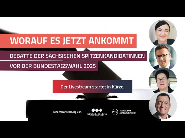 Worauf es jetzt ankommt: Debatte der sächsischen SpitzenkandidatInnen vor der Bundestagswahl 2025