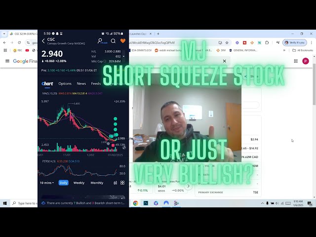 Marijuana Stock Short Squeeze or Just A Very Bullish MJ Stock?