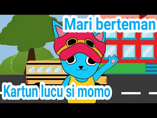 Kartun lucu - si momo, ayo berteman