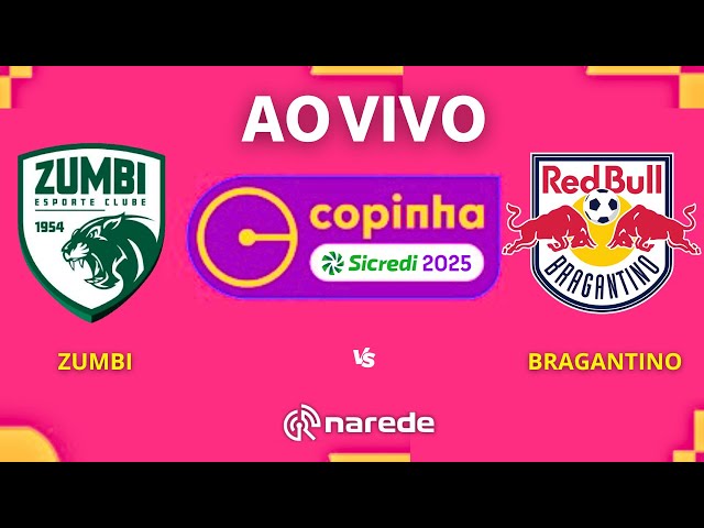 ZUMBI X BRAGANTINO AO VIVO - COPA SÃO PAULO DE FUTEBOL JR 2025 -  COPINHA  ESTADIO FRANCISCO RIBEIRO