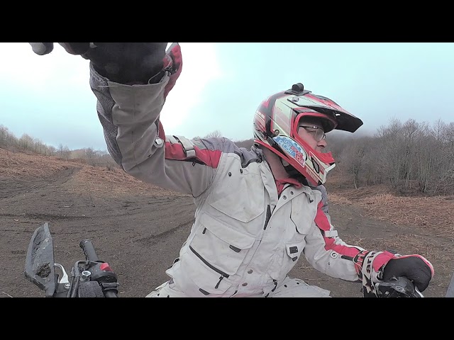 ugo filosa in action, onboard honda crf250 rally garmin virb 360 file5