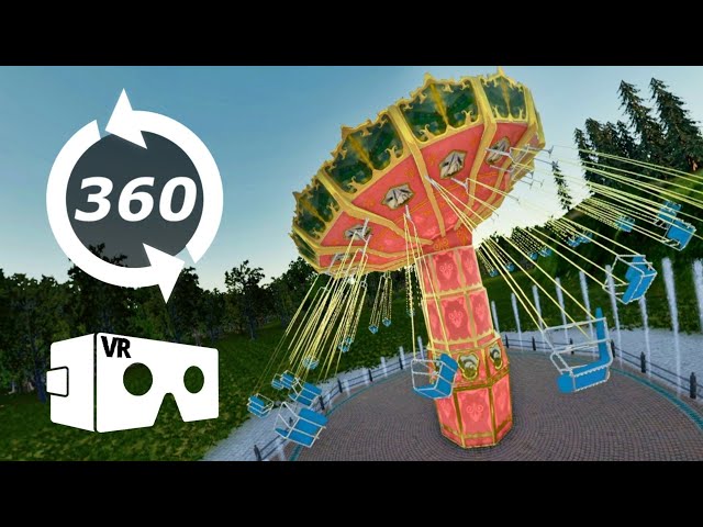 🎠 360° video VR Chain Carousel Swinger Flat Ride Wave Roller Coaster Virtual Reality