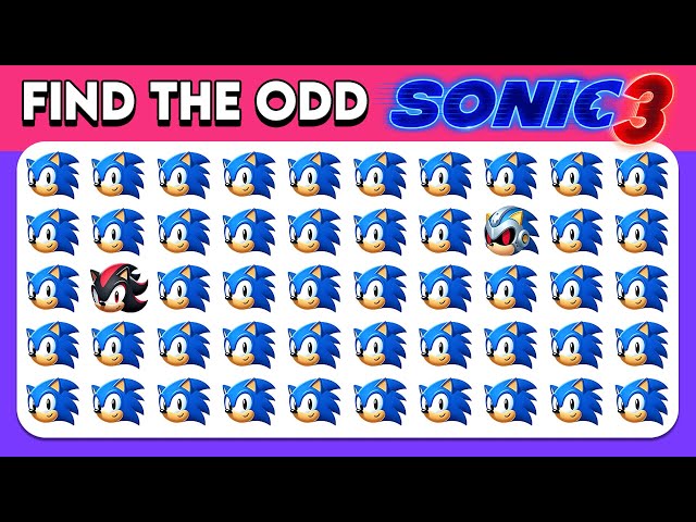 Find the ODD One Out - Sonic the Hedgehog 3 Edition 🎬🦔💙 Sonic the Hedgehog 3 Movie Quiz