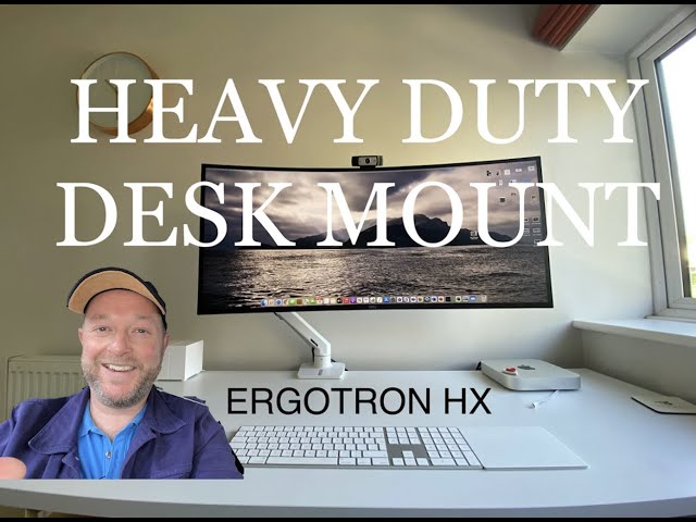 Ergotron Desk Mount For UltraWide Monitors! #ergotronhx #monitor #deskmount