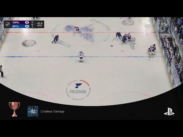 NHL 25 glass breaking hit