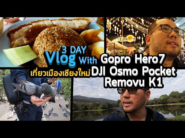 Vlog 05 : Reference Vlog with Gopro Hero7 : OsmoPocket : Removu K1 เที่ยวเชียงใหม่ 3 วัน