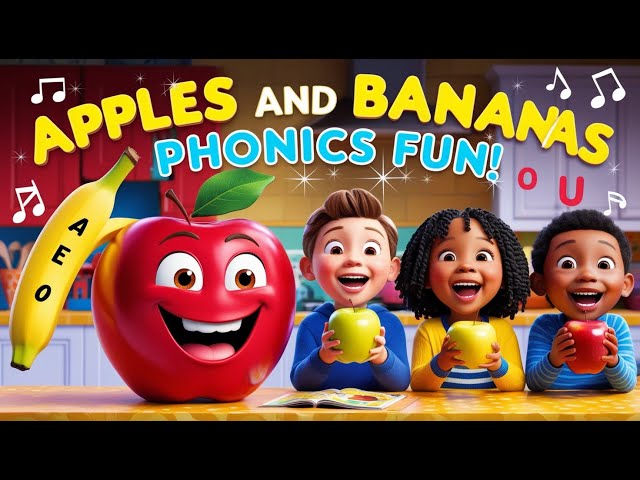 Apples and Bananas Song |  Nursery Rhymes & Kids Songs | E-Family Channel