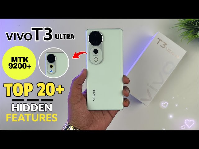 Vivo T3 Ultra 5G Top 20++ Hidden Features | Vivo T3 Ultra 5G Tips & Tricks | Vivo T3 Ultra 5G