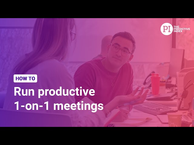 How to run productive 1-on-1 meetings