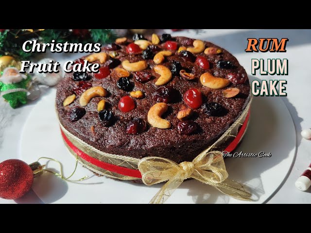 Plum Cake Recipe | Chocolate Plum Cake | Kerala Plum Cake recipe with Rum | Christmas Fruit Cake