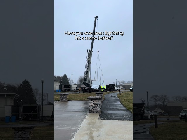 Lightning Hits Crane* |  #craneday #crane #nj