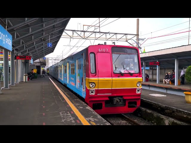 Rush Hour! Kompilasi KRL Commuter Line di Stasiun Bojong Gede [4K] | Tokyu 8000, JR 205, TM 7000