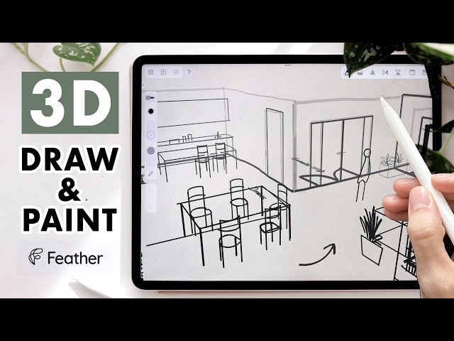 DRAW & PAINT IN 3D 🎨 - Feather app guide & tutorial