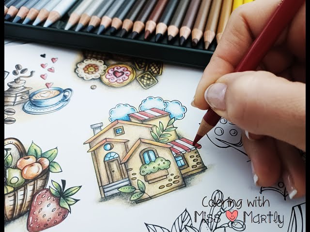 Coloring Tutorial | Meine Reise durch Europa by RITA BERMAN mit Polychromos