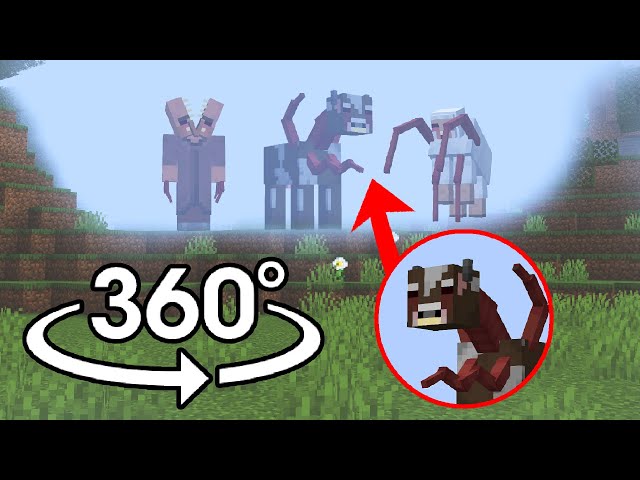 360° POV: Creepypasta mobs in Minecraft