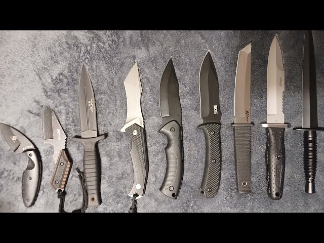 KNIFE COLLECTION of a Martial Arts Expert NOT SKALLAGRIM WHICH Would you choose CCW Carry or SHTF