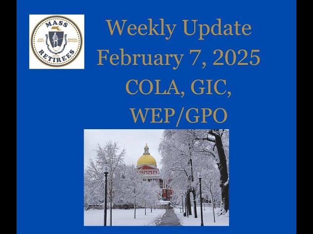 COLA, GIC, WEP/GPO