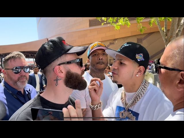 "I'LL KNOCK YOU TF OUT" CALEB PLANT & EDGAR BERLANGA FACE-TO-FACE AT THE CANELO-MUNGUIA WEIGH-IN