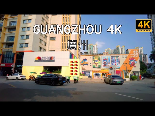 Relaxing City Drive in Guangzhou Baiyun｜Stress Relief｜White Noise for Sleep ｜4K HDR｜ASMR