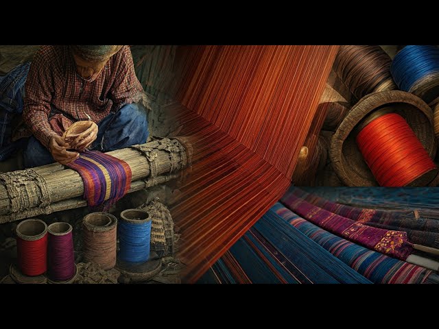 Primitive Technology, How to make silk cloth from silkworm? In Cambodia