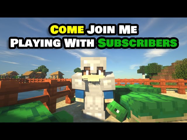 PLAYING MINECRAFT WITH SUBSCRIBERS ONLY AFTER 50 SUBS #letsplay #minecraft #minecraftbuild