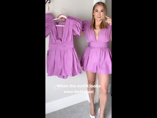 Express Romper Try-On