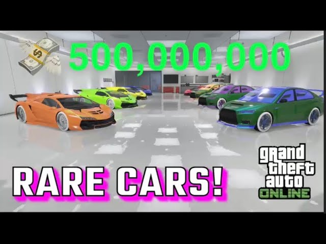 My RARE GTA 5 Online Car Collection (Second Character) $500,000,000 Worth of MODDED CARS!