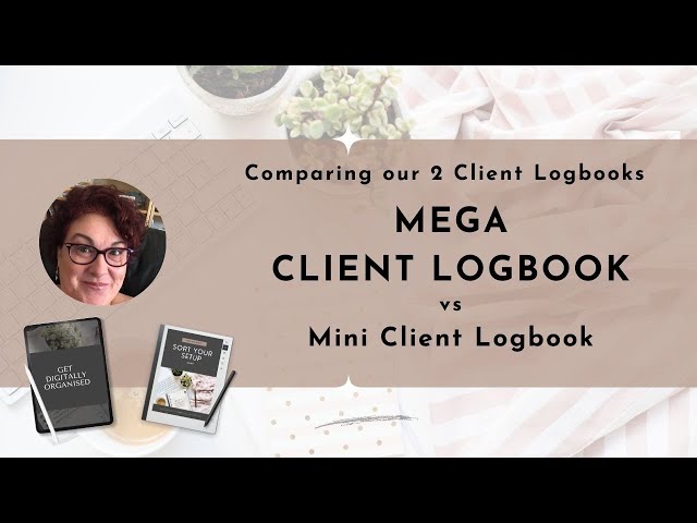 Mega Client LogBook vs Mini Client LogBook #etsyshop #digitalplanning #clients #remarkable