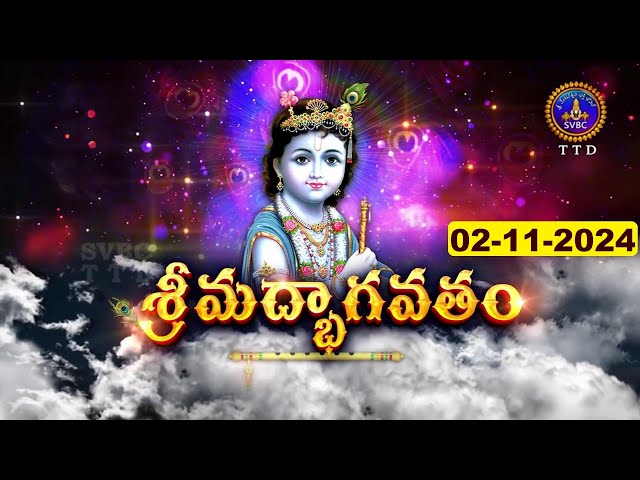 శ్రీమద్భాగవతం | Srimad Bhagavatham | Kuppa Viswanadha Sarma | Tirumala | 02-11-2024 | SVBC TTD